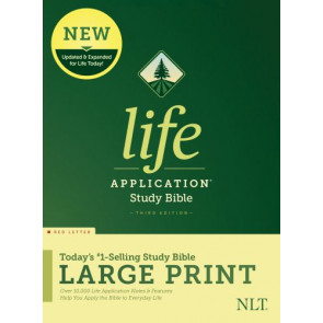 NLT Life Application Study Bible, Third Edition, Large Print  - Hardcover With dust jacket