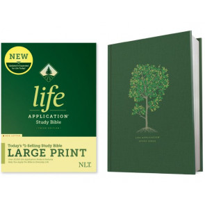 NLT Life Application Study Bible, Third Edition, Large Print  - Hardcover With dust jacket