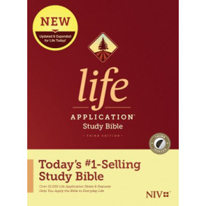 NIV Life Application Study Bible, Third Edition  - Hardcover With printed dust jacket and thumb index