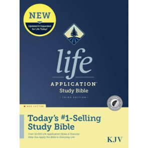 KJV Life Application Study Bible, Third Edition  - Hardcover With printed dust jacket and thumb index