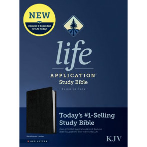 KJV Life Application Study Bible, Third Edition  - Leather / fine binding Black With ribbon marker(s)