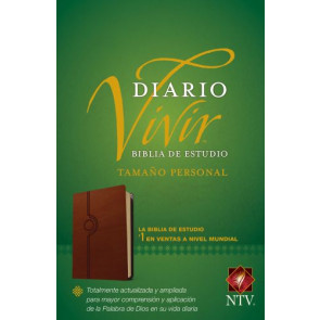Biblia de estudio del diario vivir NTV, tamaño personal - LeatherLike Tan With ribbon marker(s)