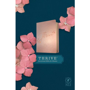 NLT THRIVE Devotional Bible for Women (LeatherLike, Rose Metallic) - LeatherLike Rose Metallic Imitation Leather With ribbon marker(s)
