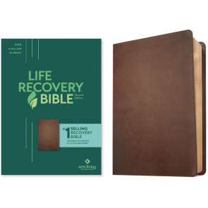 NLT Life Recovery Bible, Second Edition (LeatherLike, Rustic Brown) - Imitation Leather Rustic Brown With ribbon marker(s)