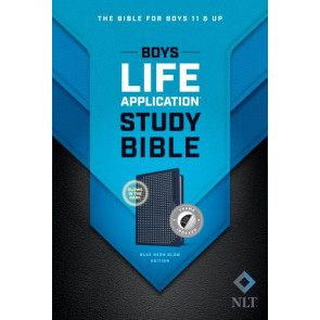NLT Boys Life Application Study Bible, TuTone (LeatherLike, Blue/Neon/Glow, Indexed) - LeatherLike Blue/Neon/Glow With thumb index and ribbon marker(s)