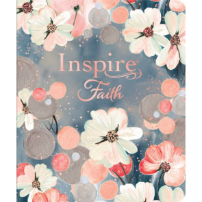 Inspire FAITH Bible NLT, Filament Enabled (LeatherLike, Watercolor Garden) - LeatherLike Watercolor Garden With ribbon marker(s) Wide margin