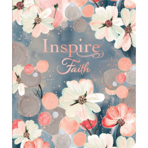 Inspire FAITH Bible NLT (LeatherLike, Watercolor Garden, Filament Enabled) - LeatherLike Watercolor Garden With ribbon marker(s) Wide margin