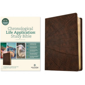 NLT Chronological Life Application Study Bible, Second Edition (LeatherLike, Heritage Oak Brown) - LeatherLike Heritage Oak Brown