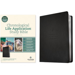 NLT Chronological Life Application Study Bible, Second Edition (LeatherLike, Ebony Leaf) - LeatherLike Ebony Leaf