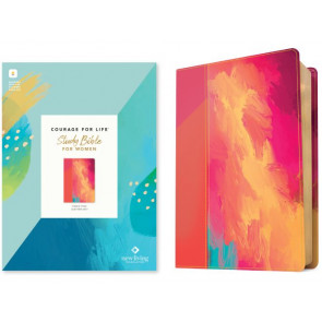 NLT Courage For Life Study Bible for Women, Filament Enabled (LeatherLike, Fierce Pink) - LeatherLike Fierce Pink Imitation Leather With ribbon marker(s)