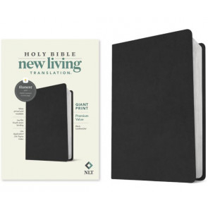 NLT Giant Print Premium Value Bible, Filament Enabled (LeatherLike, Black) - LeatherLike