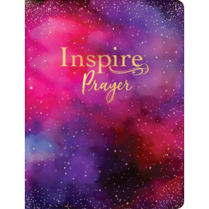 Inspire PRAYER Bible Giant Print NLT, Filament Enabled (LeatherLike, Purple) - Imitation Leather With ribbon marker(s) Wide margin