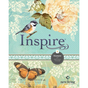 Inspire Bible NLT, Filament Enabled (Hardcover LeatherLike, Aquamarine) - Hardcover Aquamarine Imitation Leather With ribbon marker(s)