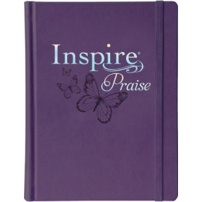 Inspire PRAISE Bible NLT (Hardcover LeatherLike, Purple, Filament Enabled) - Hardcover With ribbon marker(s) Wide margin