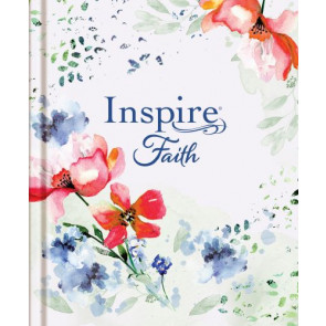 Inspire FAITH Bible Large Print NLT, Filament Enabled (Hardcover, Wildflower Meadow) - Hardcover Wildflower Meadow With ribbon marker(s) Wide margin