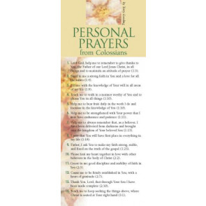 Personal Prayers from Colossians 50-pack - Cards