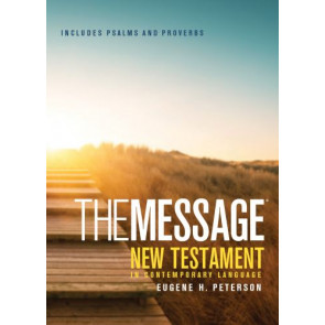 Message New Testament with Psalms and Proverbs, Pocket (Softcover, Boardwalk Sunrise) - Softcover Boardwalk Sunrise