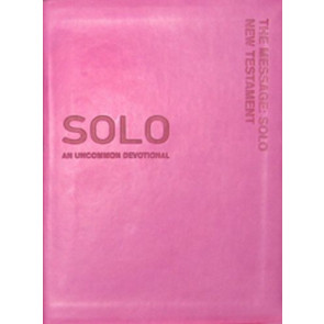 The Message Solo New Testament - Leather-Look Pink