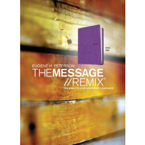 The Message//REMIX  - Leather-Look Purple With ribbon marker(s)
